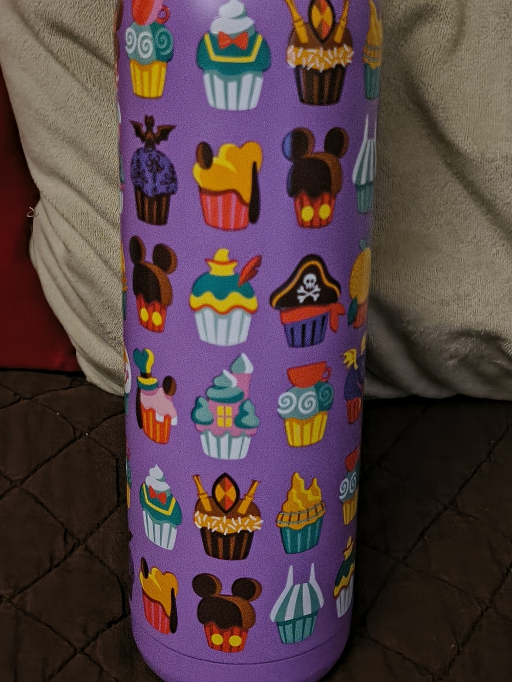 A Purple License Official Disney Thermal Parts Cup